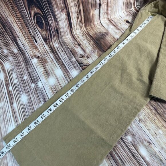 Vintage GAP Y2K Size 6 Tan Boot Cut Flare Low Rise Stretch Corduroy Pants 30x30 - Picture 11 of 15